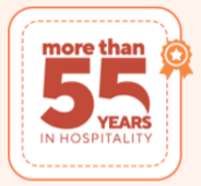 Soaltee more than 55 years in Hospitality Badge
